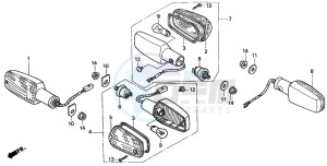 CB600F2 CB600F drawing WINKER (2)