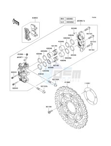 ZX 600 R [NINJA ZX-6R MONSTER ENERGY] (R9FA) R9F drawing FRONT BRAKE