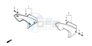 CBF600N drawing SIDE COVER (CBF600S8/SA8/N8/NA8)