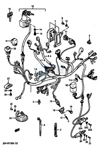 GSX-R1100 (G-H-J) drawing WIRING HARNESS