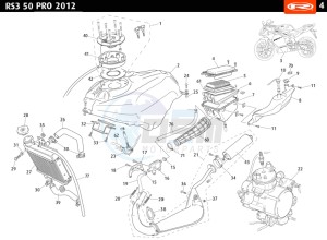 RS3-50-PRO-WHITE drawing TANK - HOSE - RADIATOR