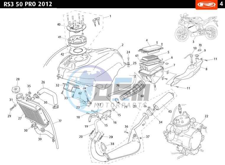 TANK - HOSE - RADIATOR