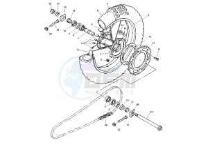 TT R 600 drawing REAR WHEEL