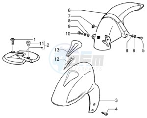 NRG 50 MC3 DT drawing Front and rear mudguard