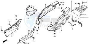 SFX50SMM drawing BODY COVER/ LUGGAGE CARRIER