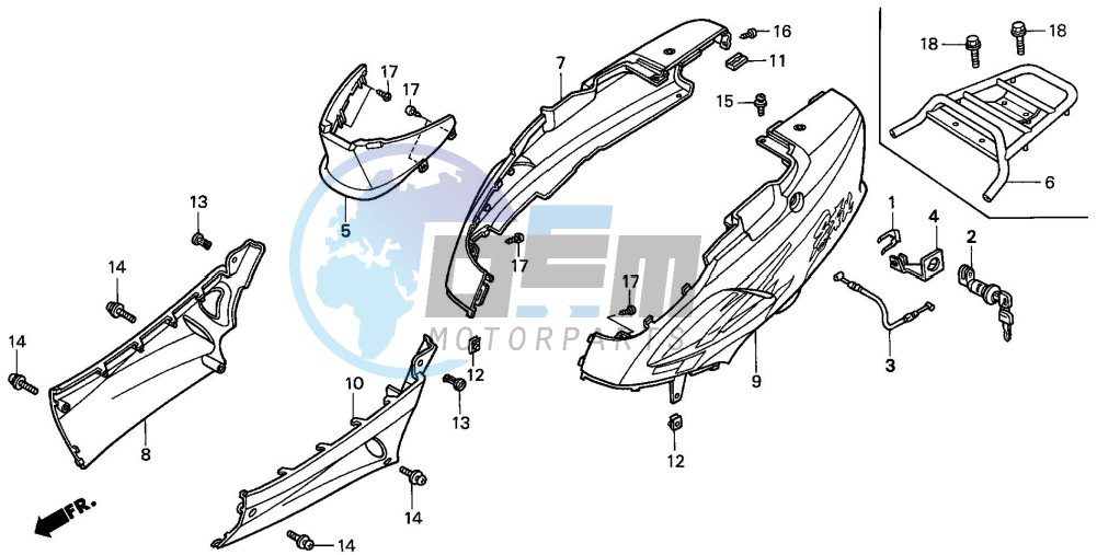 BODY COVER/ LUGGAGE CARRIER