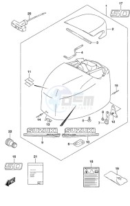 DF 50A drawing Engine Cover High Thrust