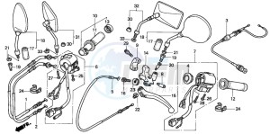 VT750C2 drawing SWITCH/CABLE