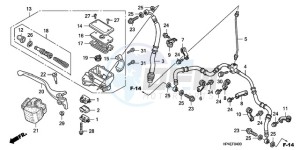 TRX420FMA Australia - (U / 2U 4WD) drawing FR. BRAKE MASTER CYLINDER