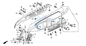 Z50J drawing EXHAUST MUFFLER