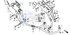 XL1000V VARADERO drawing EXHAUST MUFFLER