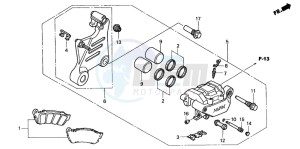 VTX1800C1 drawing REAR BRAKE CALIPER (VTX1800C15/6/7/8)