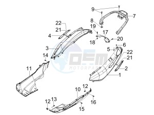 X7 125 Euro 3 drawing Side cover - Spoiler