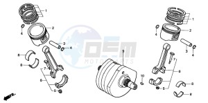 VT1100C2 drawing CRANKSHAFT/PISTON