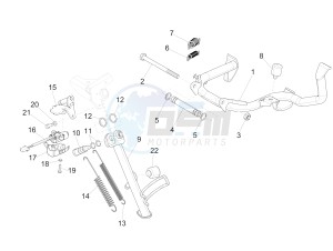 GTS SUPER 150 4T 3V IE NOABS E3 (APAC) drawing Stand/s