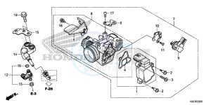 SH300AG TRX250T Europe Direct - (ED) drawing THROTTLE BODY