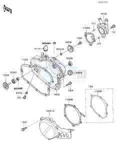 KX 80 L N [KX80] (L2-N3) [KX80] drawing ENGINE COVER-- S- -