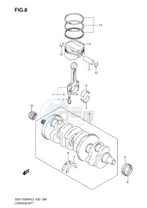 GSX1300R drawing CRANKSHAFT