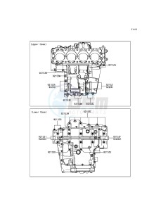 1400GTR ABS ZG1400EGF FR GB XX (EU ME A(FRICA) drawing Crankcase Bolt Pattern