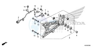 SH125DSG SH125 UK - (E) drawing SWINGARM