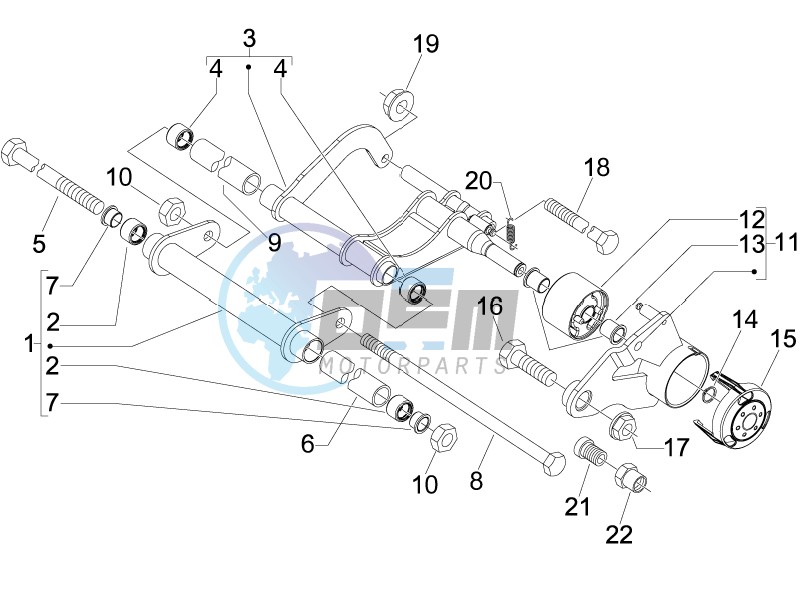 Swinging arm