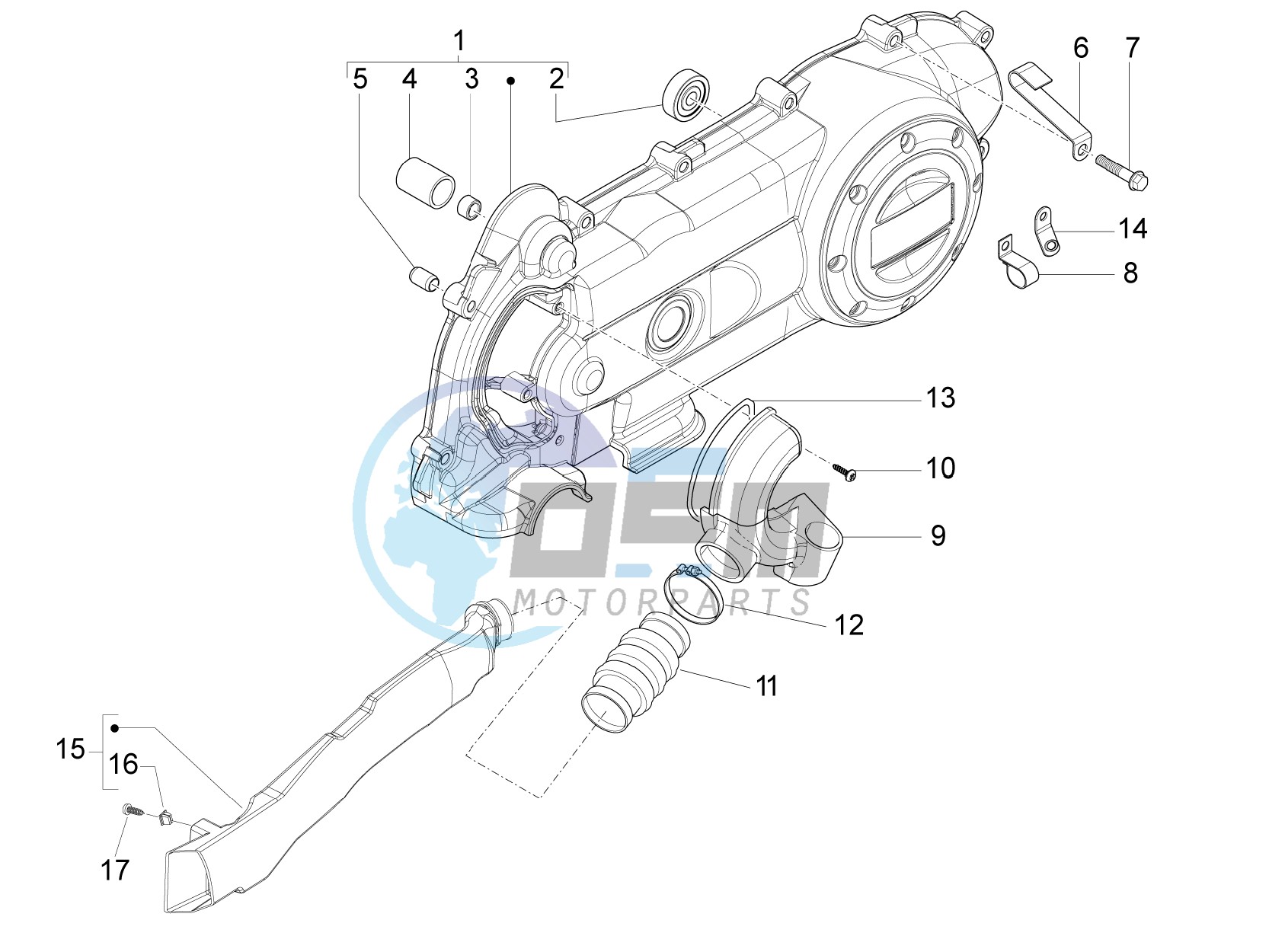 Crankcase cover - Crankcase cooling