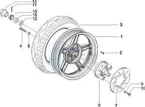 Runner 50 SP Race drawing Rear Wheel