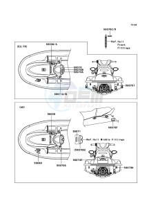 JET SKI STX-15F JT1500A7F FR drawing Labels