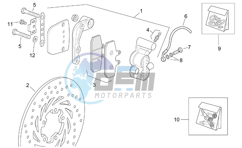 Front brake caliper