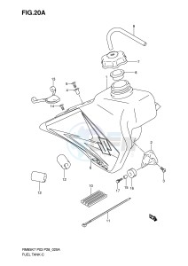 RM85 (P3-P28) drawing FUEL TANK (MODEL K8)