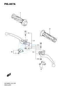 GSX-1300R ABS HAYABUSA EU drawing HANDLE LEVER