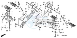 CBF1000SA France - (F / ABS CMF) drawing STEP