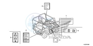 SXS700M2H Europe Direct - (ED) drawing CAUTION LABEL