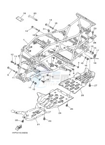 YFM700FWAD YFM700PSE GRIZZLY 700 EPS SPECIAL EDITION (2BGD 2BGE) drawing FRAME