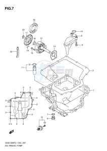 GSX1300R (E2) Hayabusa drawing OIL PAN OIL PUMP