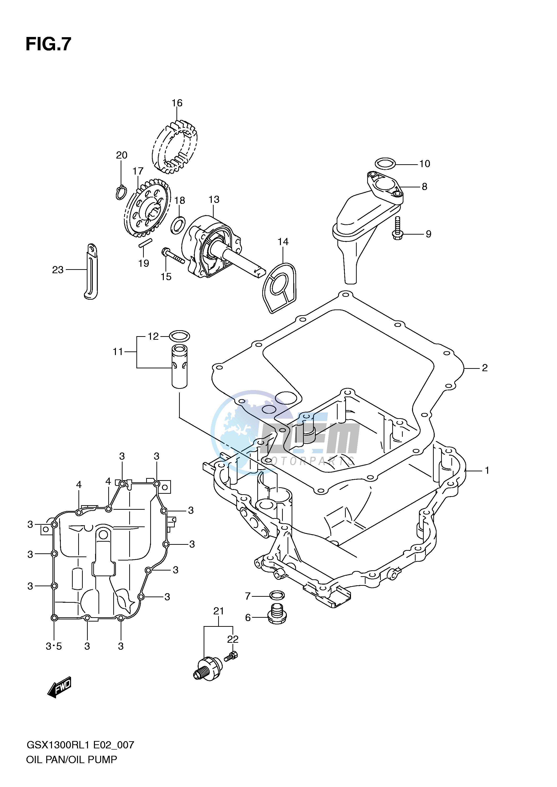 OIL PAN OIL PUMP