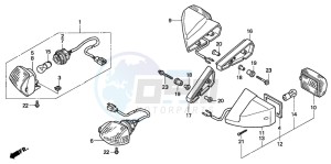 CBR600F2 drawing WINKER