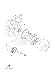 YBR125EGS (43BE) drawing STARTER CLUTCH