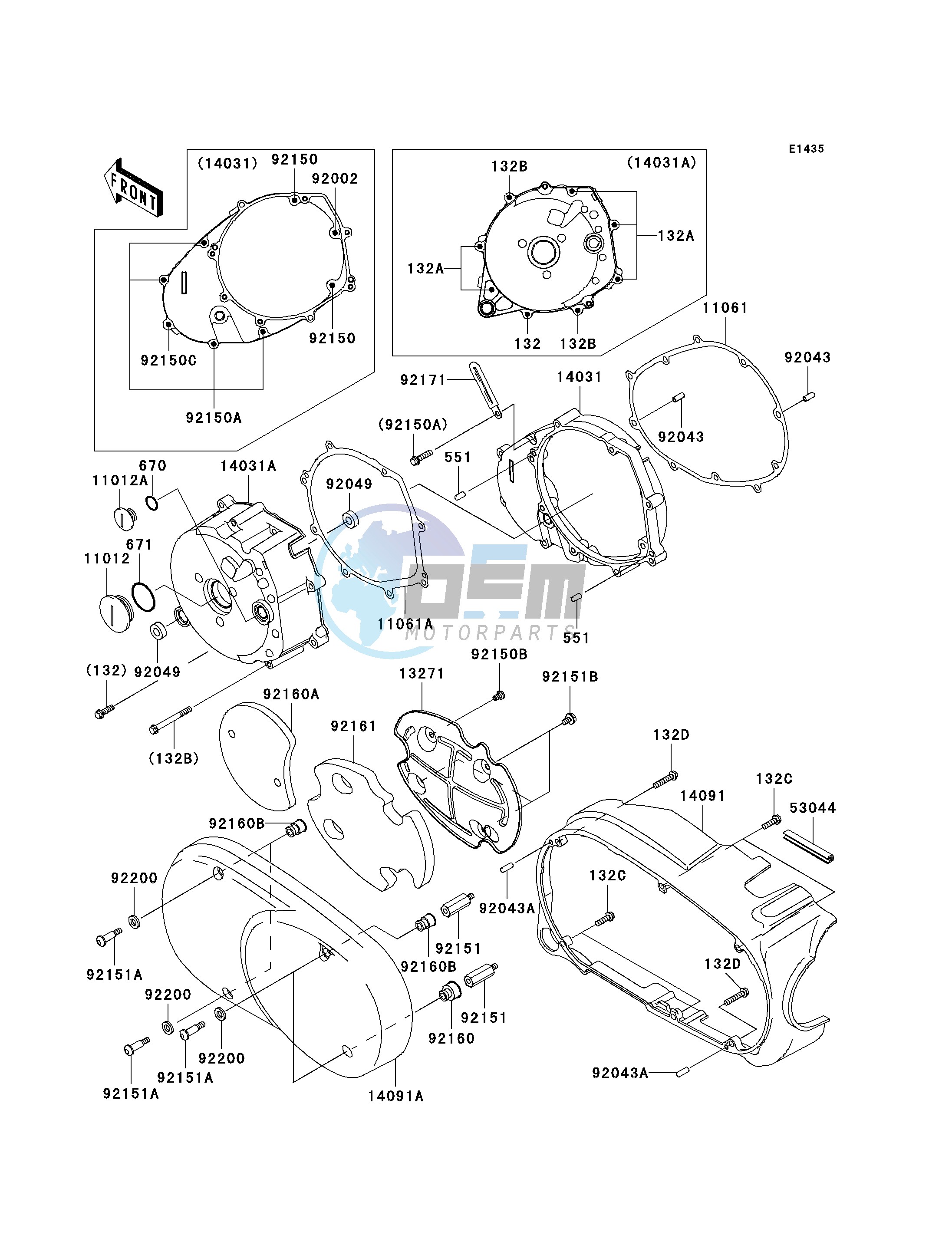 LEFT ENGINE COVER-- S- -