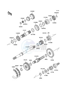 MULE 3010 DIESEL 4x4 KAF950-B3 EU drawing Transmission