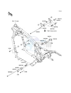 VN 1600 D [VULCAN 1600 NOMAD] (D1) D1 drawing ENGINE MOUNT