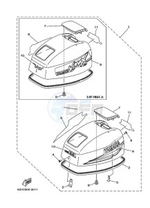 15FMHL drawing FAIRING-UPPER