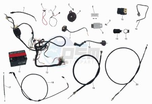 TOREO 125 drawing ELECTRICS