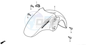 NSS250 drawing FRONT FENDER