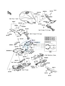 Z750R ABS ZR750PCF UF (UK FA) XX (EU ME A(FRICA) drawing Side Covers/Chain Cover