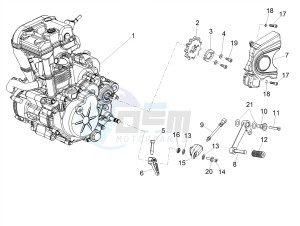 RS 125 Replica E4 ABS (APAC) drawing Engine-Completing part-Lever