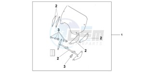 VT750C2BC drawing SHIELD,BV SMOKE