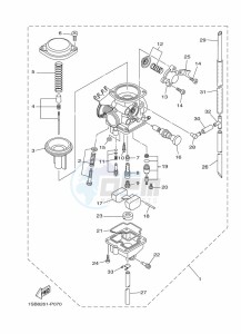 XTZ125E XTZ125 (1SBM) drawing CARBURETOR