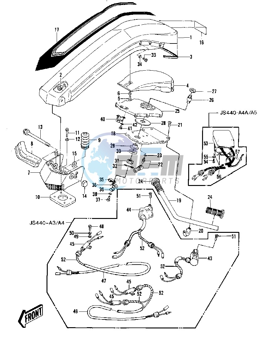 HANDLE POLE_SWITCHES -- 79-81 A3_A4_A4A_A5- -