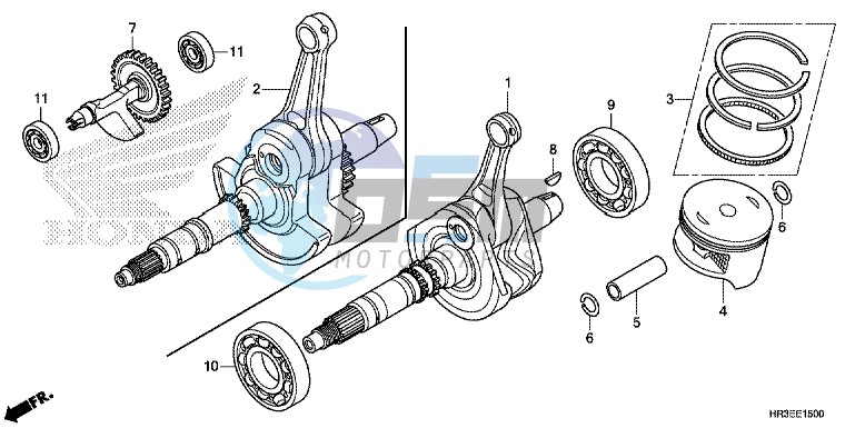 CRANK SHAFT/ PI STON